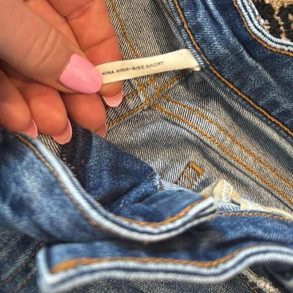 Rag & Bone Blue Jean Shorts with Cuffed Hem size 32 (10-12) - Picture 4 of 10